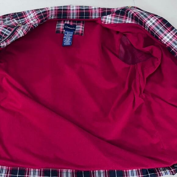 NEW!!"CATALINA" Women's Plaid Zip Up Windbreaker SZ S Boating Nautical Sailing - Picture 5 of 13
